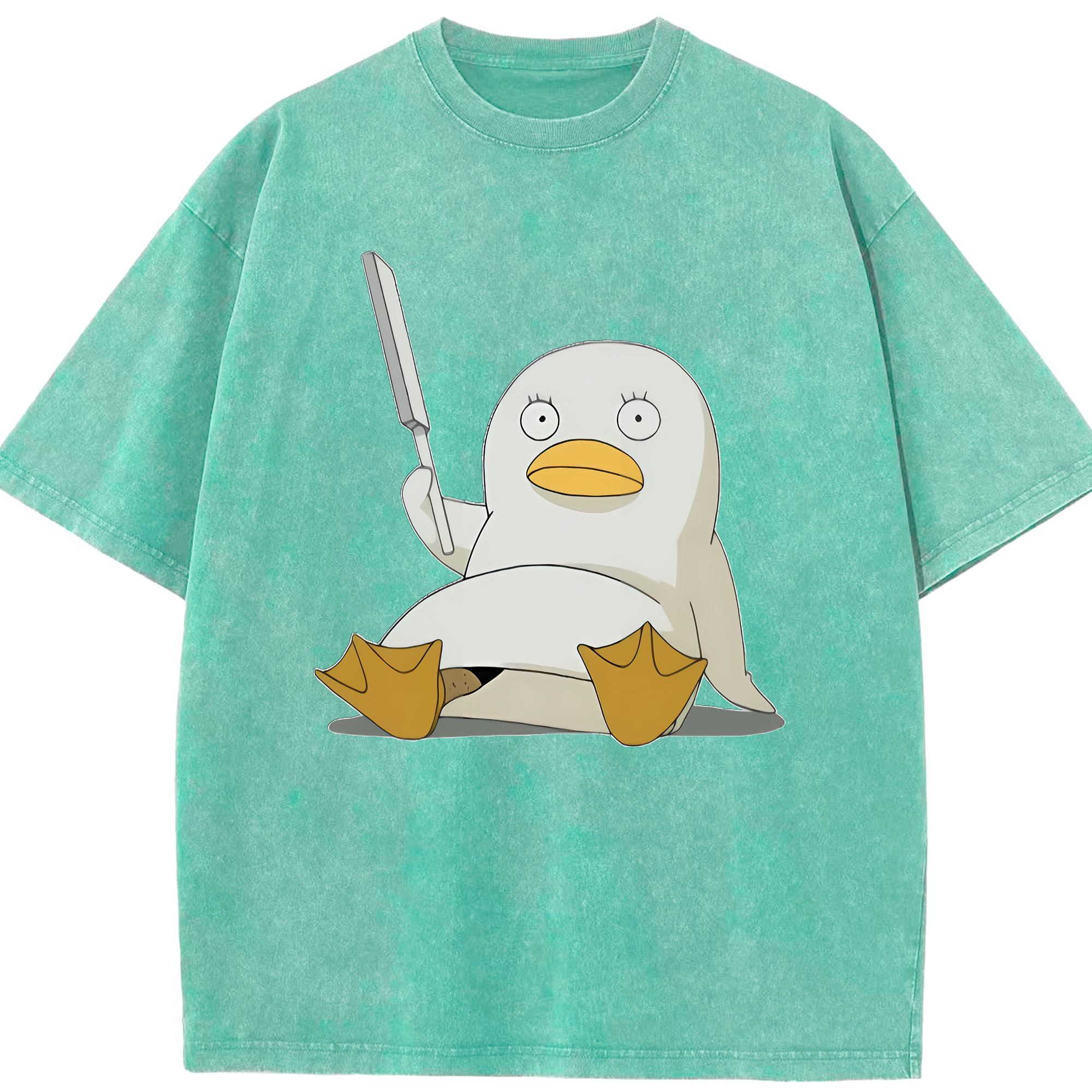 （画像用） ぎんたま 坂田銀時（さかたぎんとき） 神楽 志村新八（しむら しんぱち） GINTAMA Sakata Gintoki Kagura Shimura Shinpachi 綿100% ヴィンテージ風 半袖Tシャツ（フロントプリント）